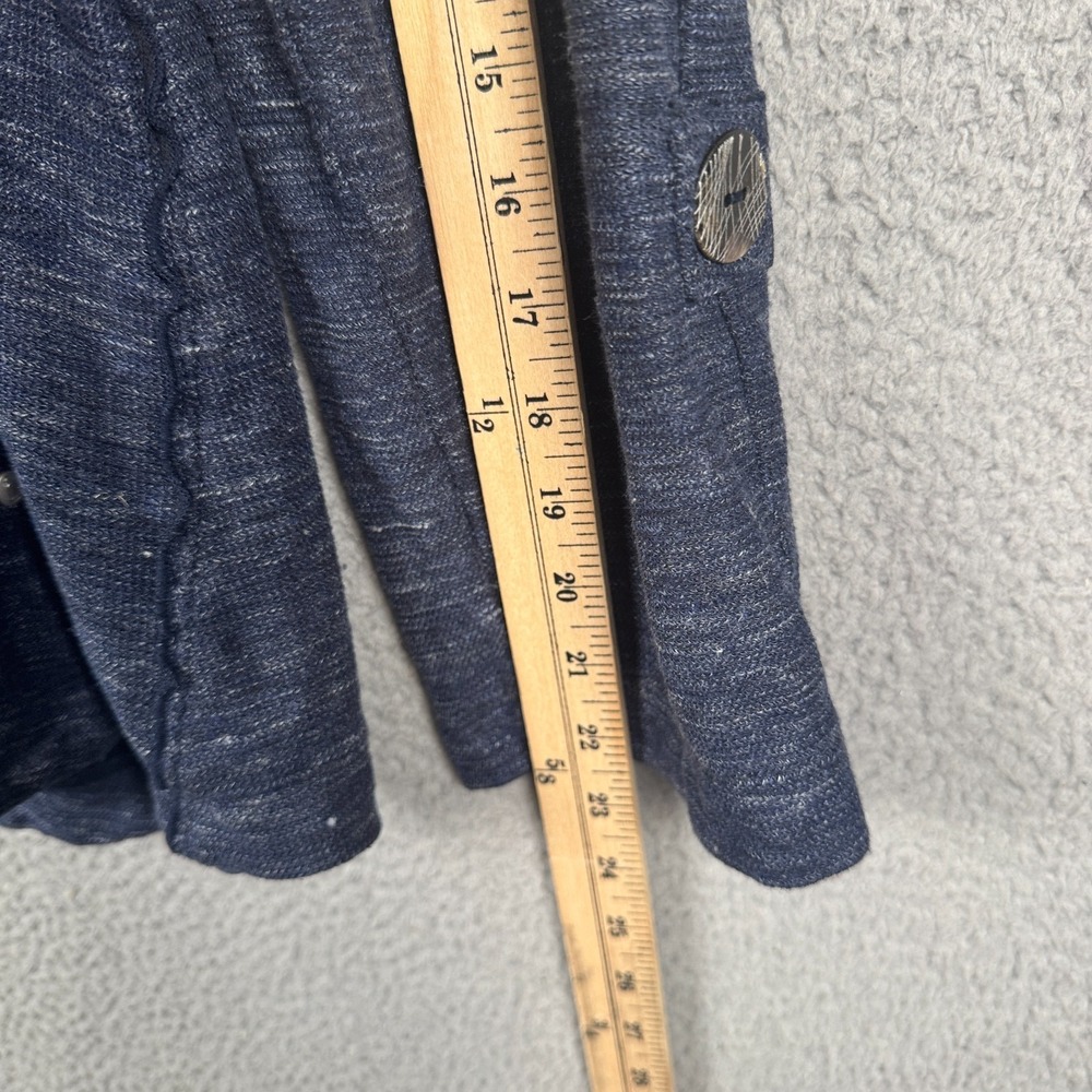 Neon‎ Buddha Sweater Womens XL Blue Button Front Linen Blend Cardigan Jacket - Picture 7 of 8